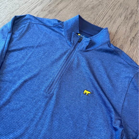 Jack Nicklaus 1/4 Zip Long Sleeve Golf Pullover Size Medium Blue - Picture 5 of 9